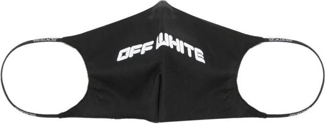 Off-White Mondkapje met logo Zwart