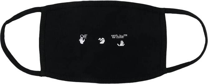 Off-White Mondkapje met logoprint Zwart