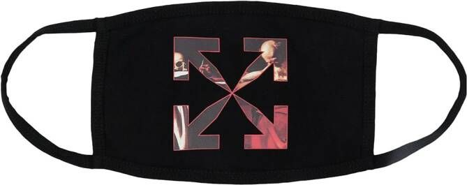 Off-White Mondkapje met print Zwart