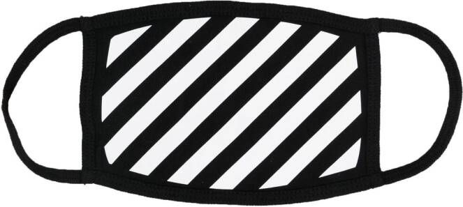Off-White Mondkapje met print Zwart