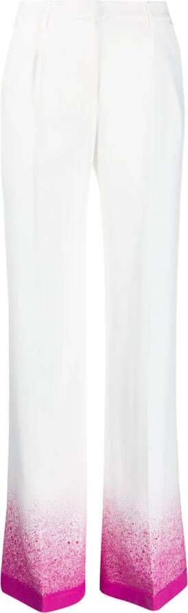 Off-White Palazzo broek met spetter-effect Wit