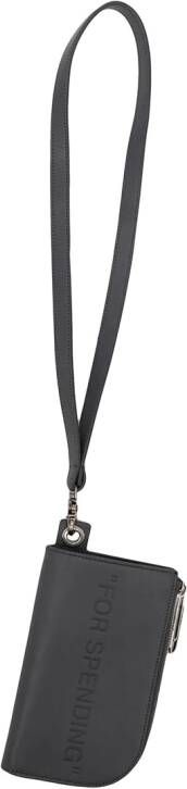 Off-White Portemonnee met koord Grijs