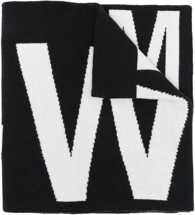 Off White Winter Scarves Zwart Dames