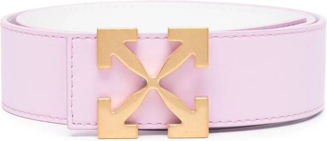Off-White Riem met gespsluiting Paars