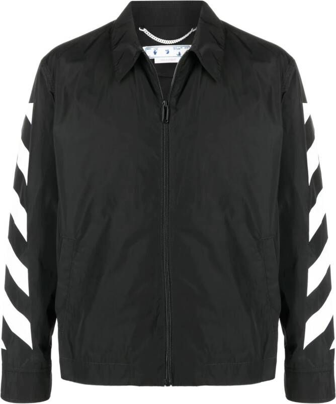 Off-White Shirtjack met rits Zwart