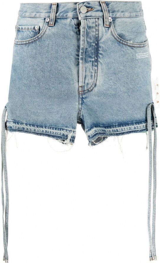 Off-White Shorts met gestrikte zijkant Blauw