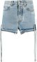 Off-White Shorts met gestrikte zijkant Blauw - Thumbnail 2