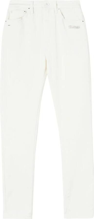 Off-White Slim-fit broek Wit