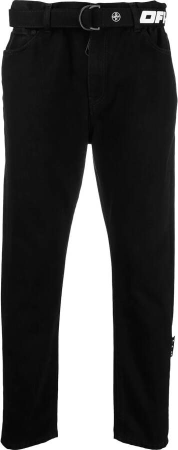 Off-White Slim-fit broek Zwart