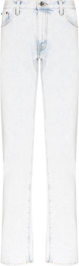 Off-White Slim-fit jeans Blauw