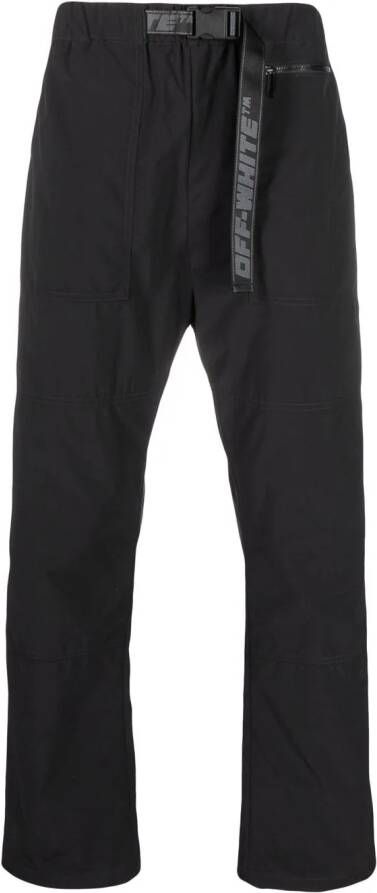 Off-White Straight broek Zwart
