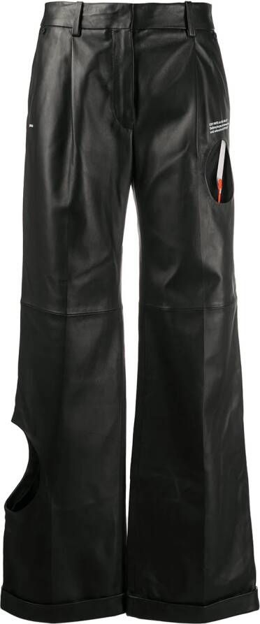 Off-White Straight broek Zwart