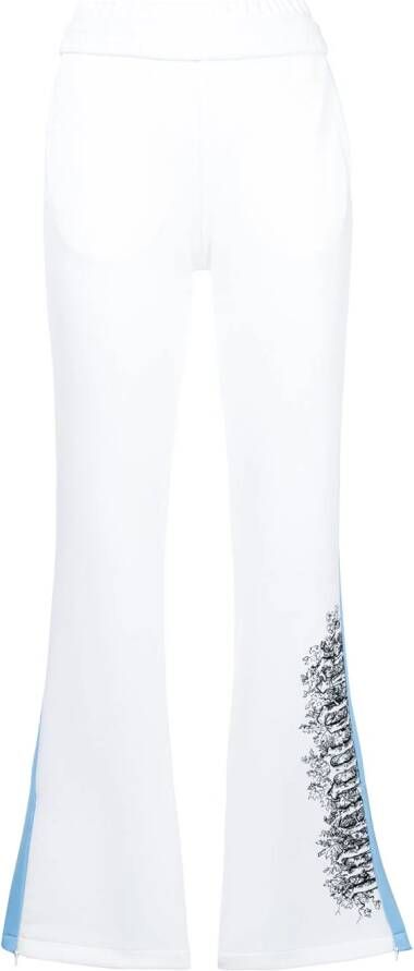 Off-White streepdetail joggingbroek Wit