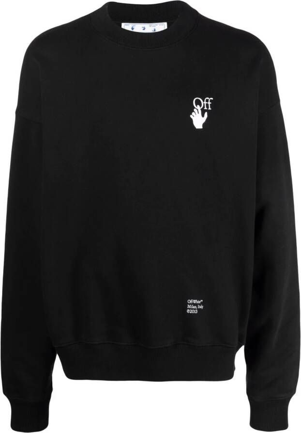 Off-White Sweater met patroon Zwart