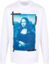 Off-White Sweater met Mona Lisa print Wit - Thumbnail 1