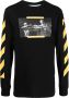 Off-White Off White Sweater met print heren katoen XXL Zwart - Thumbnail 1