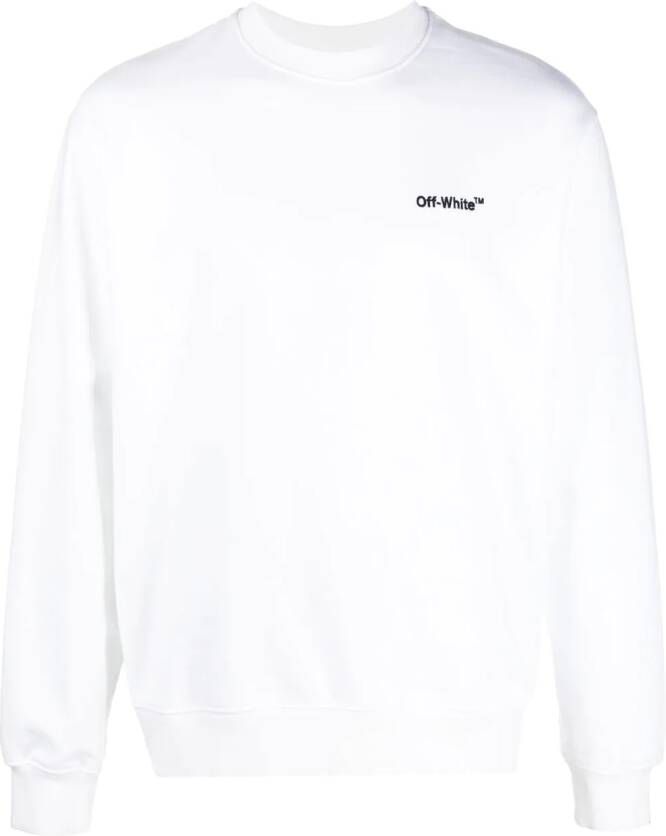 Off-White Sweater met ronde hals Wit