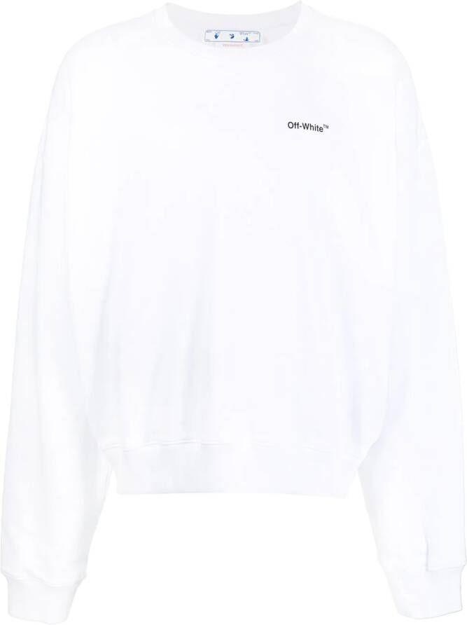 Off-White Sweater met ronde hals Wit