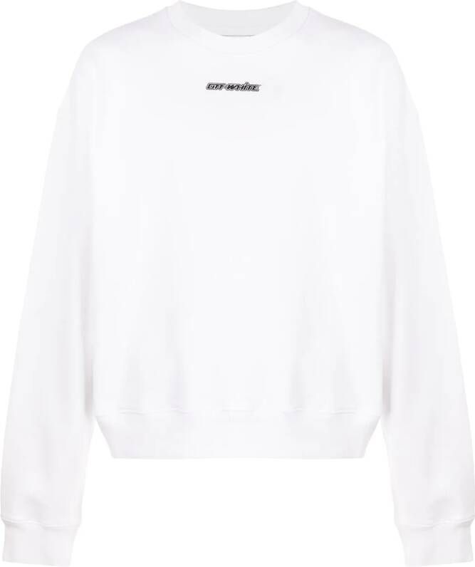 Off-White Sweater met ronde hals Wit