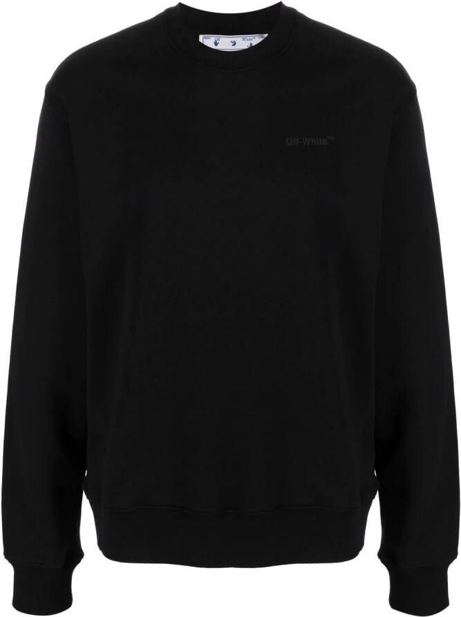 Off-White Sweater met ronde hals Zwart