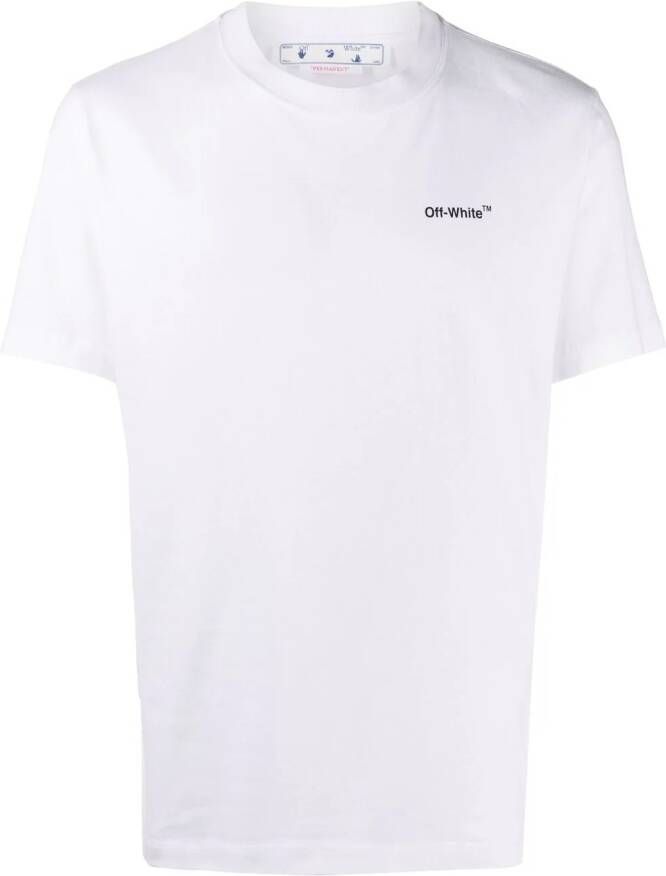 Off-White T-shirt met Arrows print Wit