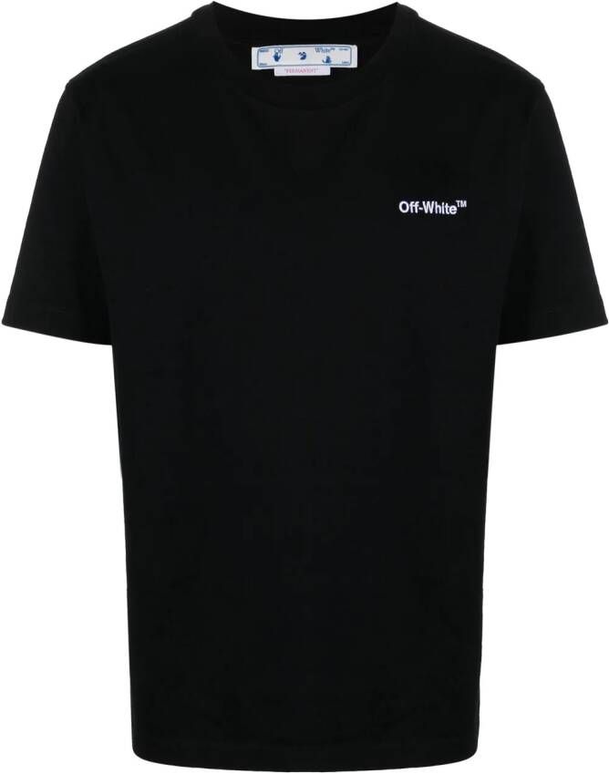 Off-White T-shirt met korte mouwen Zwart