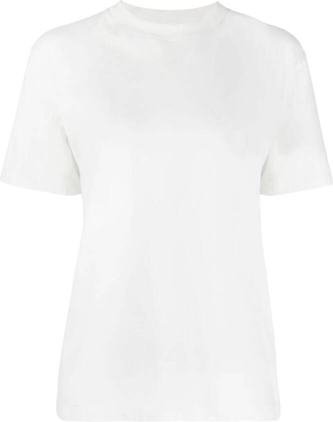 Off-White T-shirt met logopatroon Wit