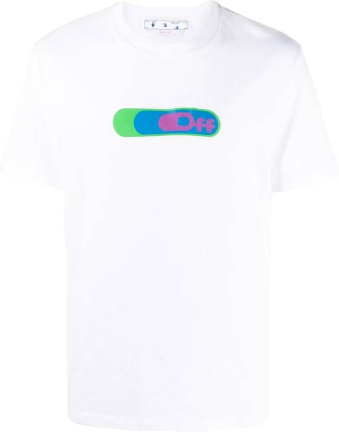 Off-White T-shirt met logoprint Wit