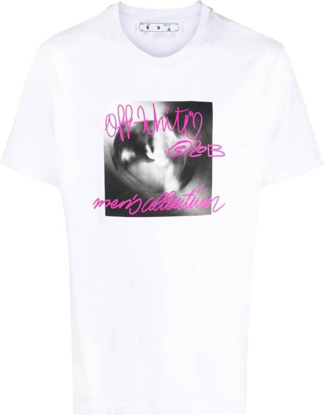 Off-White T-shirt met logoprint Wit