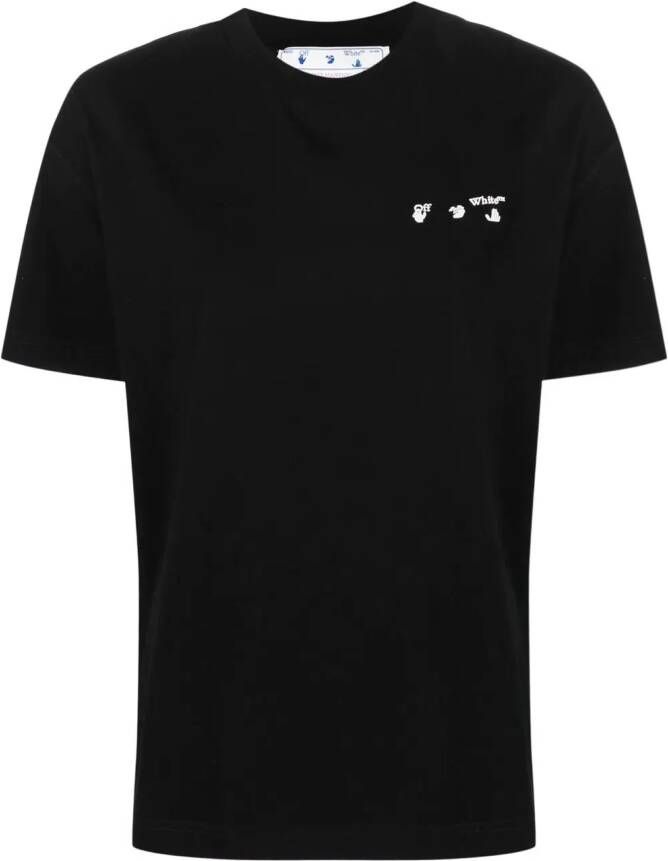 Off-White T-shirt met logoprint Zwart
