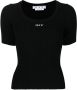 Off-White T-shirt met logoprint Zwart - Thumbnail 1
