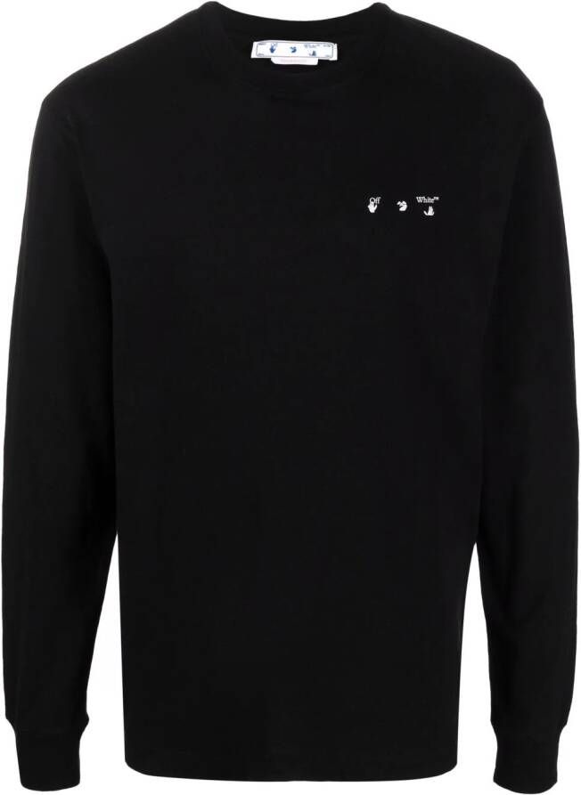 Off-White T-shirt met print Zwart