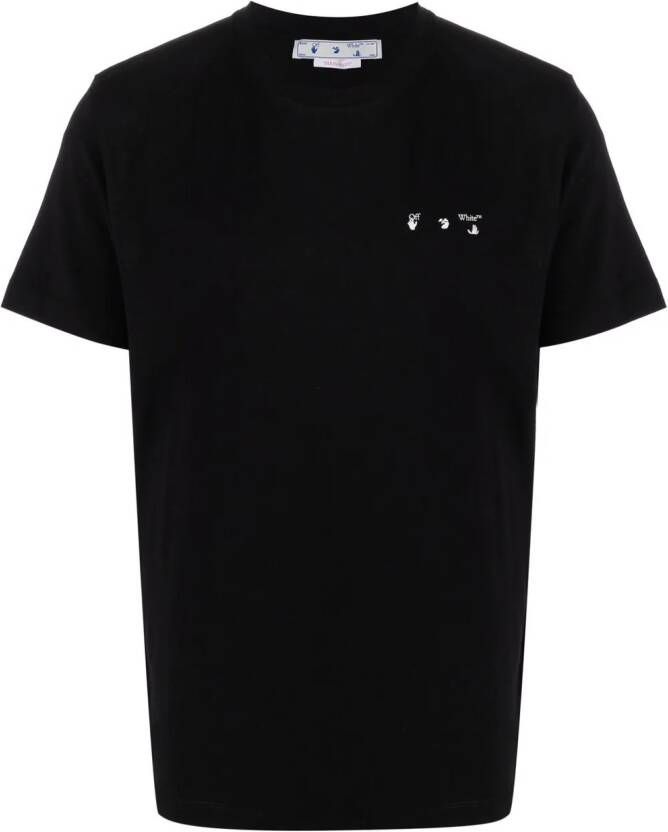 Off-White T-shirt met print Zwart