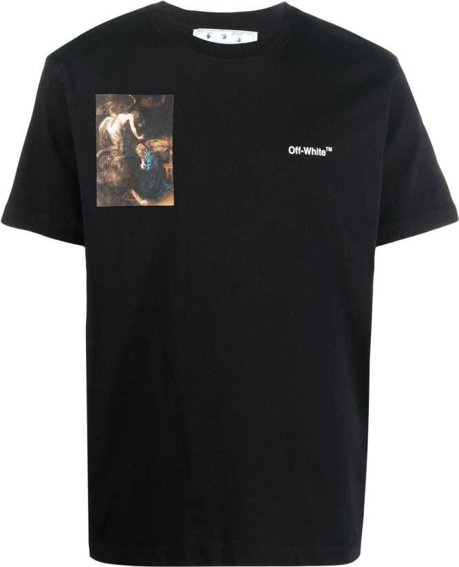 Off-White T-shirt met print Zwart