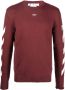Off-White Trui met ronde hals Rood - Thumbnail 1