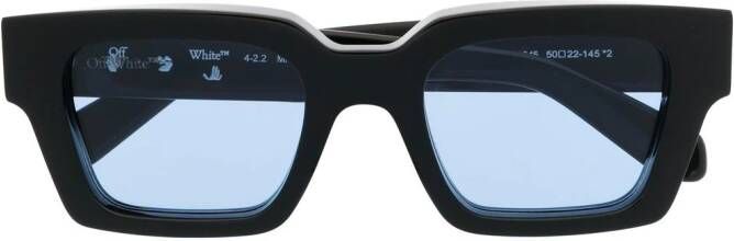 Off-White Eyewear Virgil zonnebril met vierkant montuur Zwart