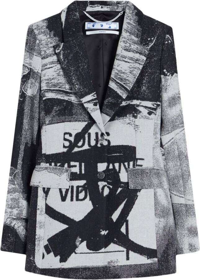 Off-White x Pablo Tomek blazer Zwart