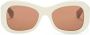 Off-White Eyewear Zonnebril met logoprint Bruin - Thumbnail 1