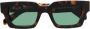 Off-White Eyewear Zonnebril met vierkant montuur Bruin - Thumbnail 1