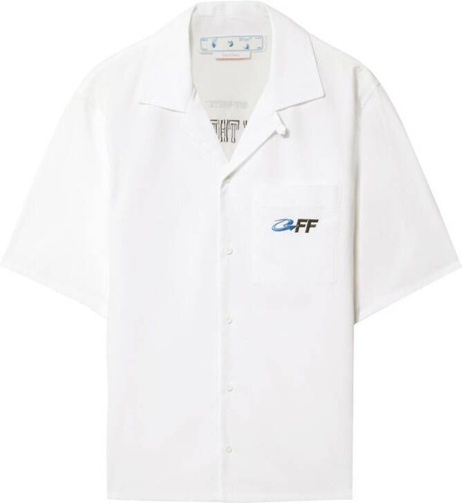 Off-White Overhemd met korte mouwen Wit