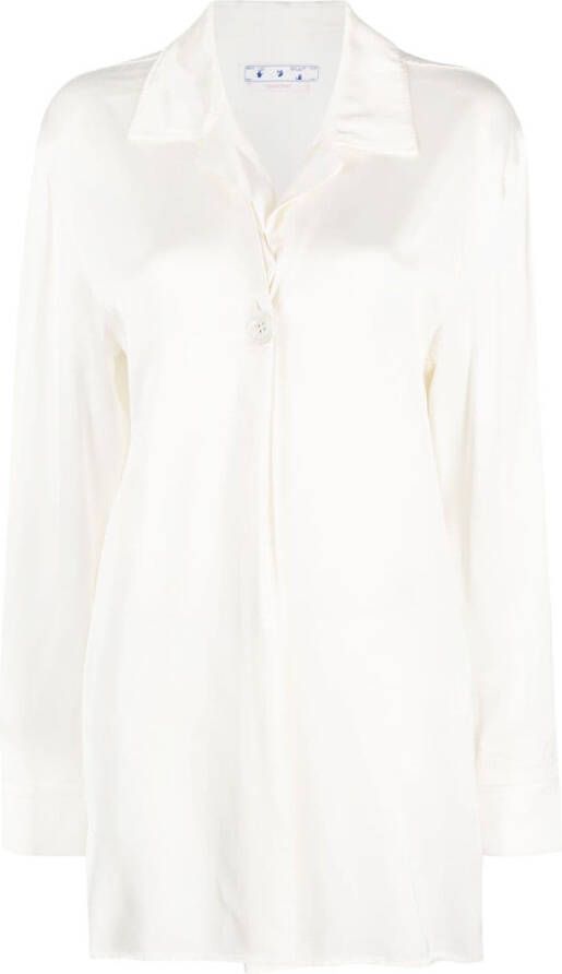 Off-White Satijnen blouse Beige