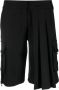 Off-White Geplooide shorts Zwart - Thumbnail 1