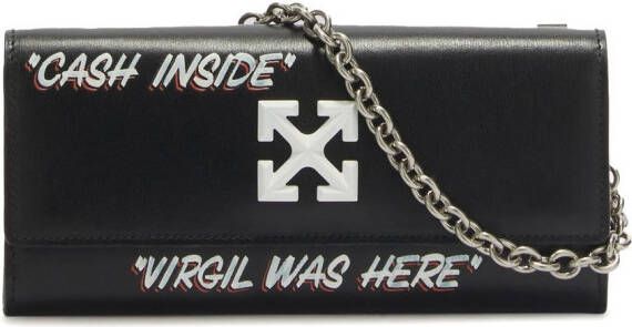 Off-White Portemonnee met ketting Zwart