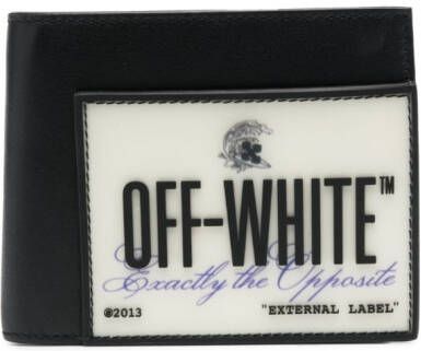Off-White Portemonnee met logopatch Zwart