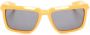 Off-White Portland zonnebril met vierkant montuur Oranje - Thumbnail 1
