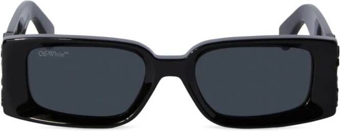 Off-White Roma zonnebril met rechthoekig montuur Zwart