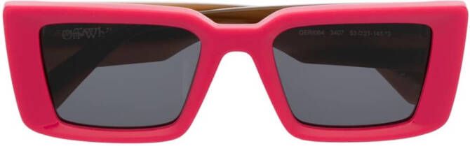 Off-White Tweekleurige zonnebril Roze