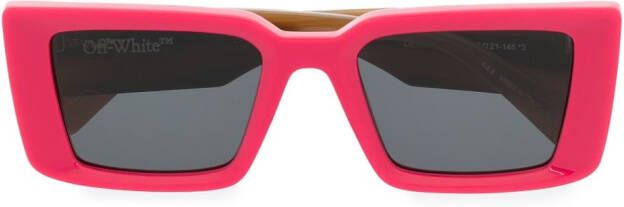 Off-White Savannnah tweekleurige zonnebril Roze