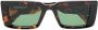 Off-White Eyewear Savannah zonnebril met oversized montuur Bruin - Thumbnail 1