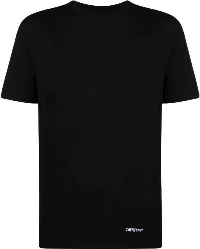 Off-White T-shirt met logoprint BLACK WHITE